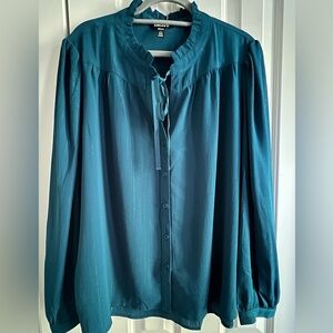 DKNY XXL long sleeve blouse